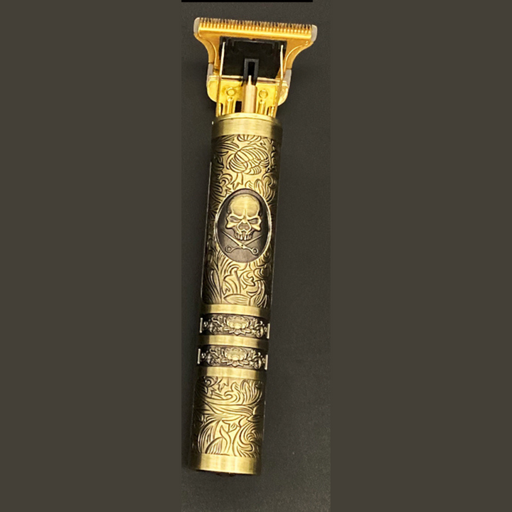 Veelzijdige heren vintage trimmer voor baard, haar en snor, oplaadbaar en gebruiksvriendelijk.
