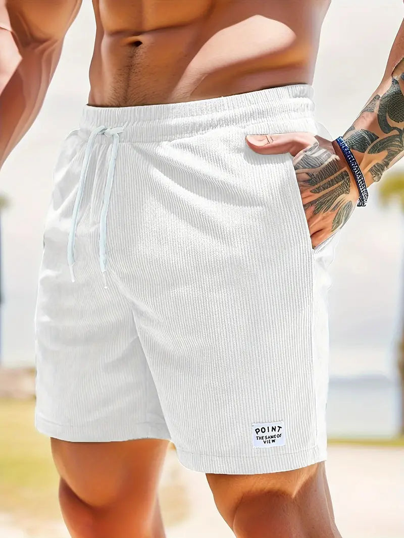 VUMO heren korte broek met moderne pasvorm, perfect voor een casual zomerlook.