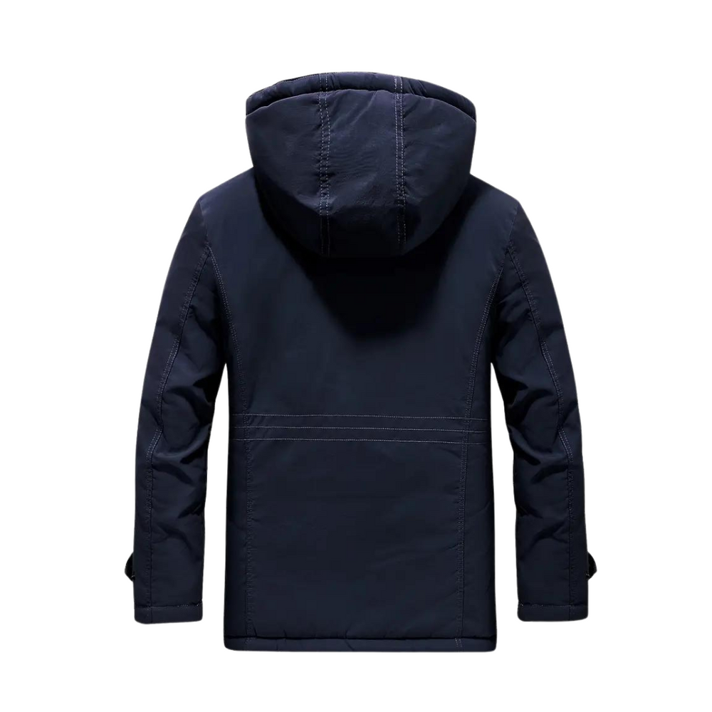 Warm gevoerd Kaspar heren winter outdoorjack, waterdicht en winddicht voor optimale bescherming.