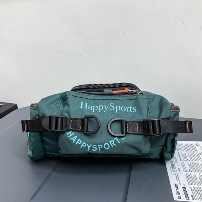 Ergonomische waterdichte slingbag voor heren, comfortabel voor lange tochten.