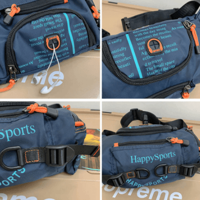 Compacte heren reistas, waterdicht, functioneel als slingbag voor essentials.