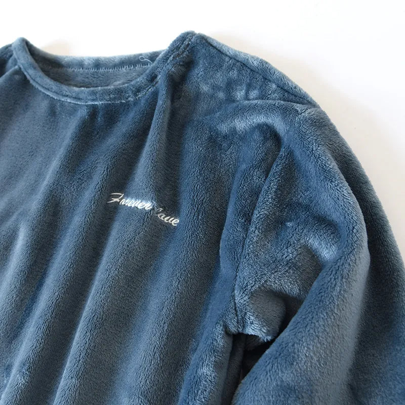 Winterse heren pyjama: de ultieme comfortabele loungewear set.