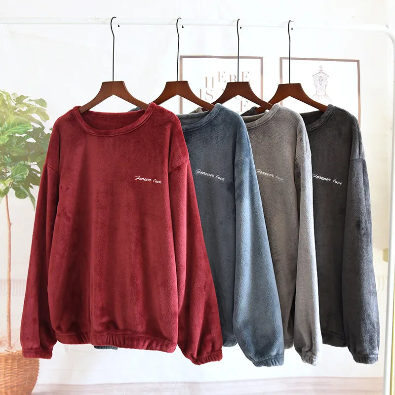 Moderne heren pyjama voor de winter, ultiem comfort en warmte.