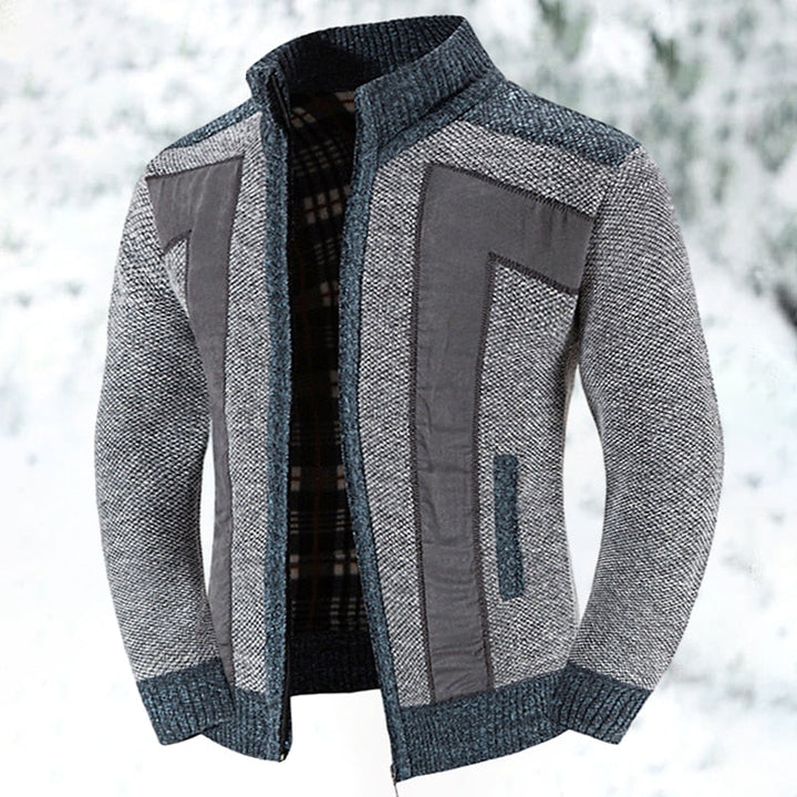 Warme wollen vest voor heren met rits, comfortabel en stijlvol, perfect voor de winter.