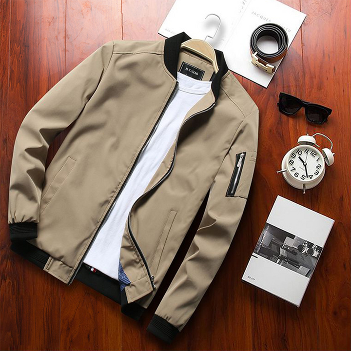 Heren zomerjas, lichtgewicht & stijlvol, perfect voor casual lente- en zomeroutfits.