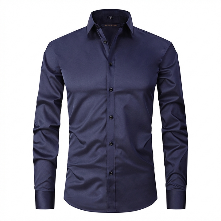 Comfortabel slim fit herenoverhemd, strijkvrij en lichtgewicht, voor elke gelegenheid.