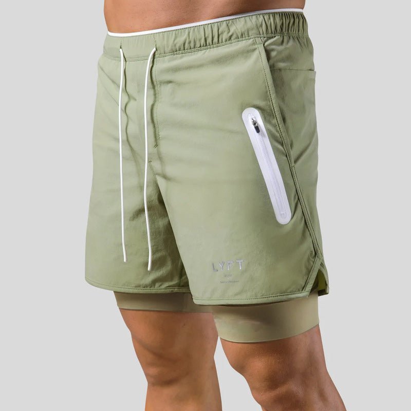 Heren 2-in-1 sportshorts voor hardlopen en sportschool