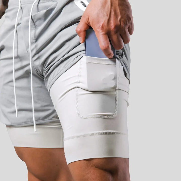 Heren workout shorts met geïntegreerde zakken voor essentials