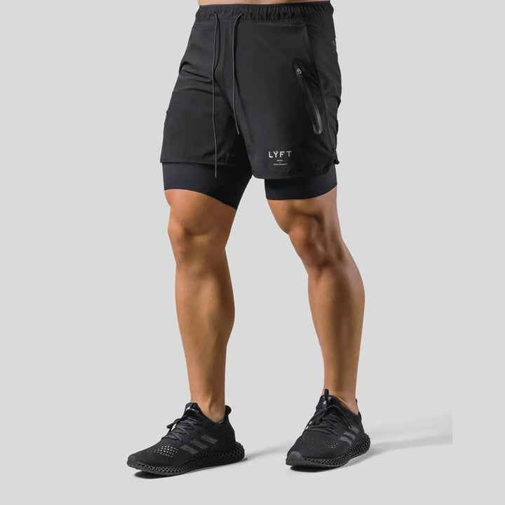 Veelzijdige heren sportshorts met compressie in diverse kleuren