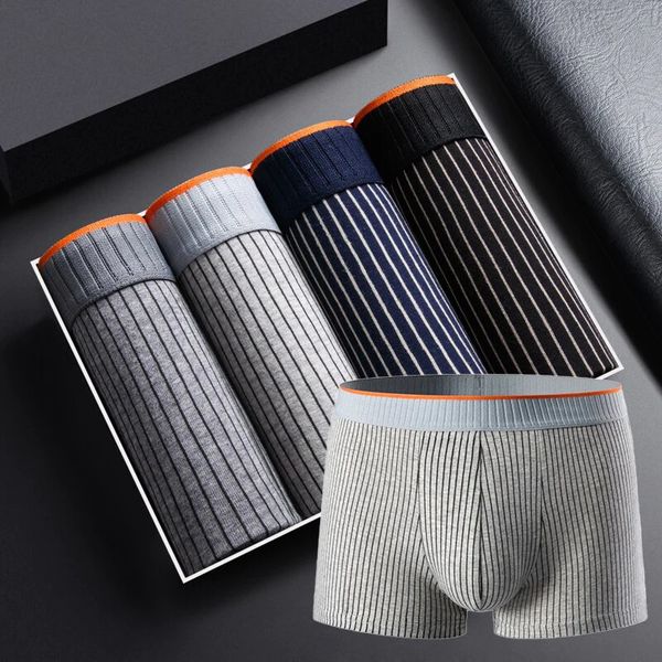 Heren katoenen boxershorts, gedetailleerd beeld, ademend, antibacterieel, zachte stof, ideaal voor de hele dag