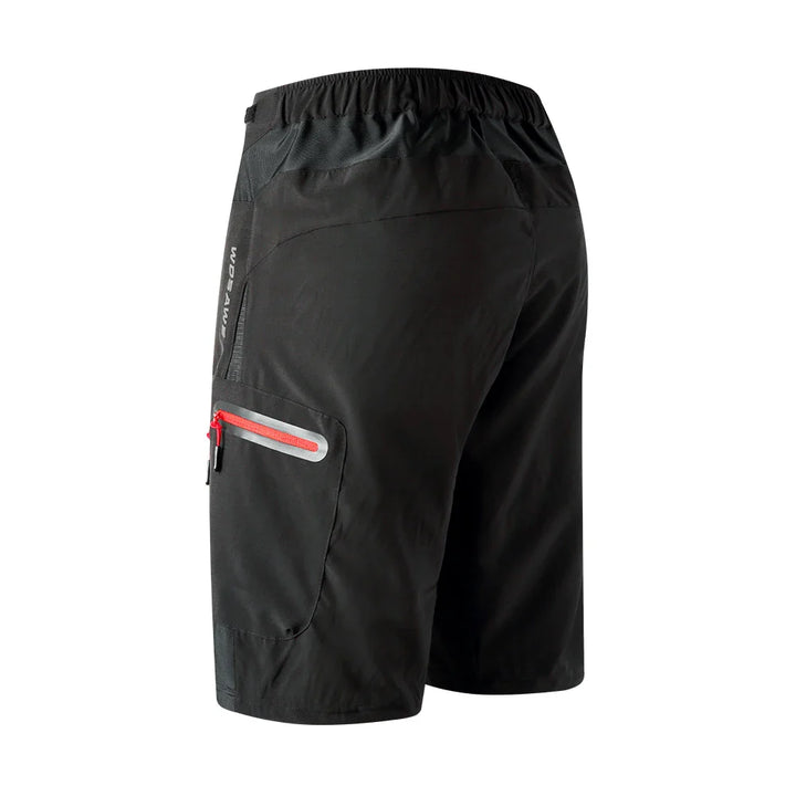Heren cargo shorts in grijs, functioneel met ritszakken, elastische tailleband, ideaal voor outdooravonturen.