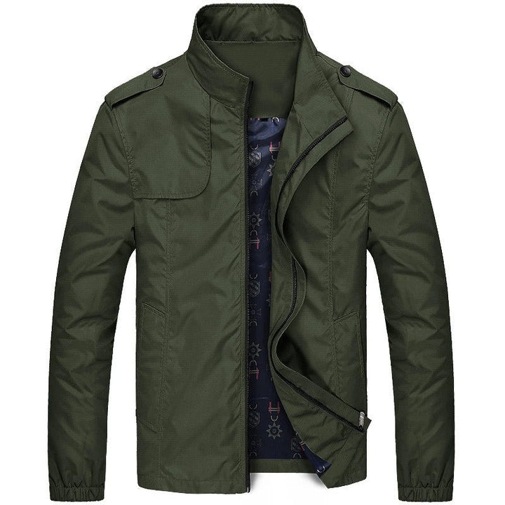 Heren cargo zomerjas in de kleuren blauw, bruin, groen, zwart; casual, veelzijdig, stijlvol, comfortabel.