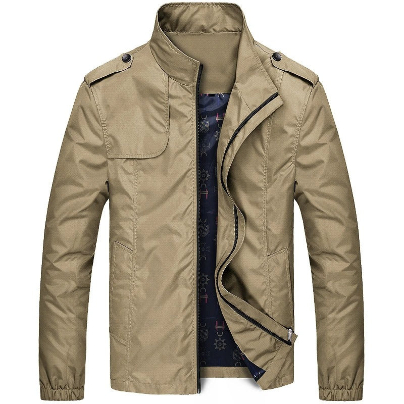 Heren cargo zomerjas in de kleuren blauw, bruin, groen, zwart; casual, veelzijdig, stijlvol, comfortabel.