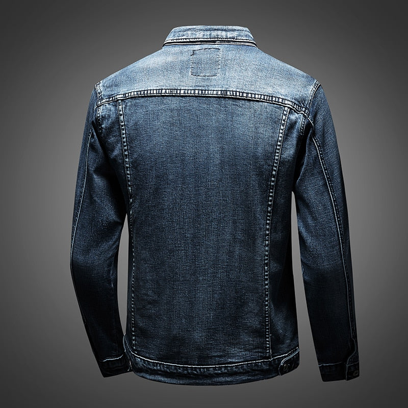 Heren jeansjack, klassiek design met knopen, tijdloze stijl, ideaal voor koelere dagen, veelzijdig te combineren met elke outfit.