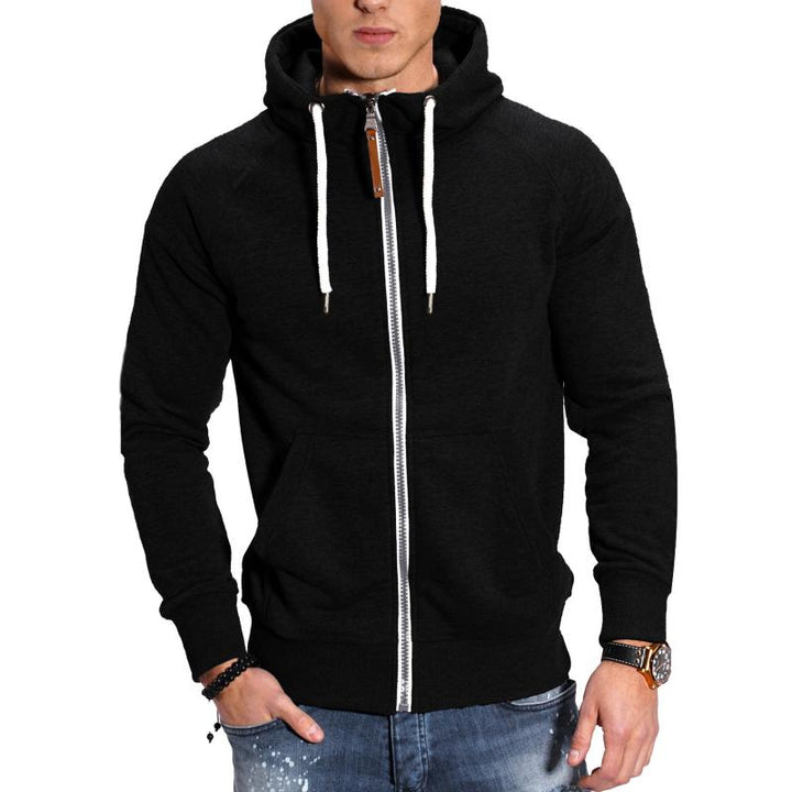 Herenhoodie in grijs met capuchon en zijzakken, ideaal voor een sportieve of casual look, comfortabel en stijlvol.