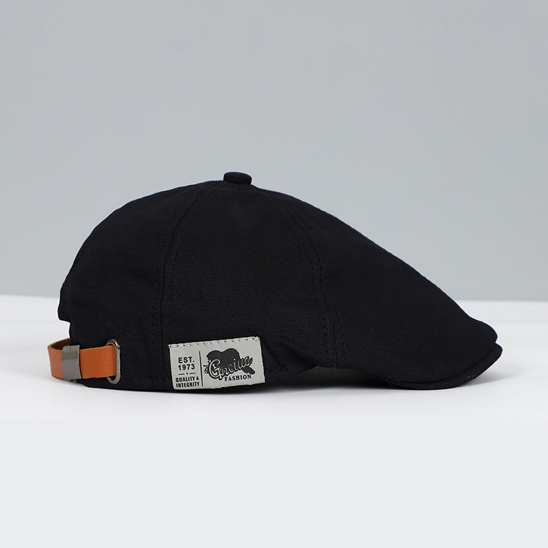 Heren klassieke flat cap, beige, elegant ontwerp, perfecte zonwering, stijlvol accessoire voor de zomerse look.