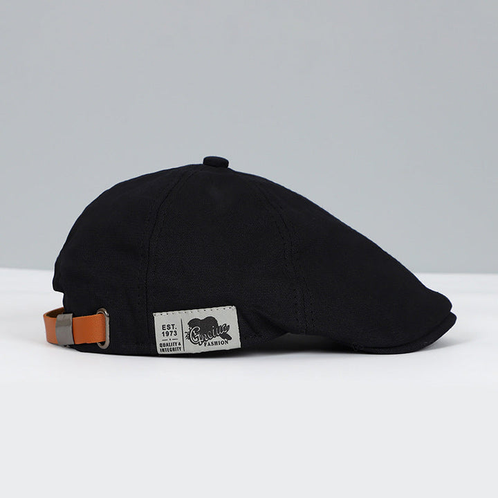 Heren klassieke flat cap, beige, elegant ontwerp, perfecte zonwering, stijlvol accessoire voor de zomerse look.