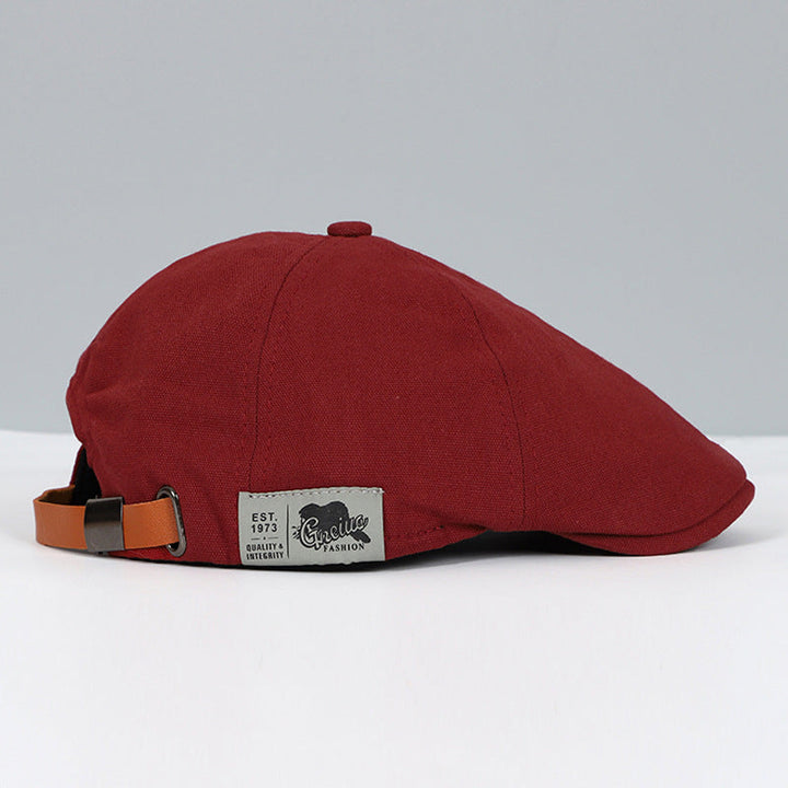 Heren klassieke flat cap, beige, elegant ontwerp, perfecte zonwering, stijlvol accessoire voor de zomerse look.