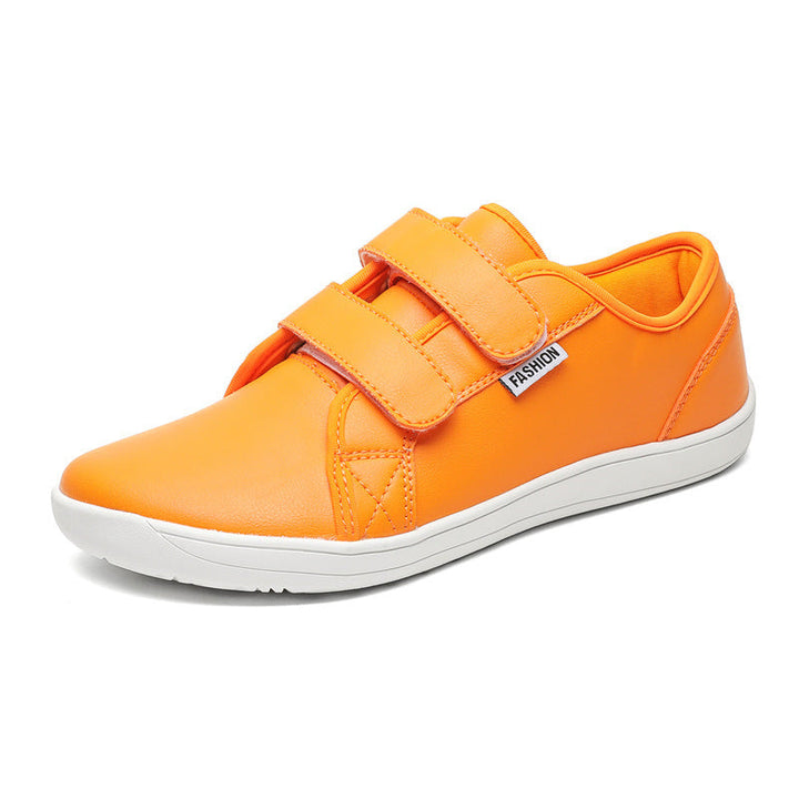 Heren Klittenbandschoenen, veelzijdig, comfortabel en stijlvol in bruin, donkerblauw en geel.