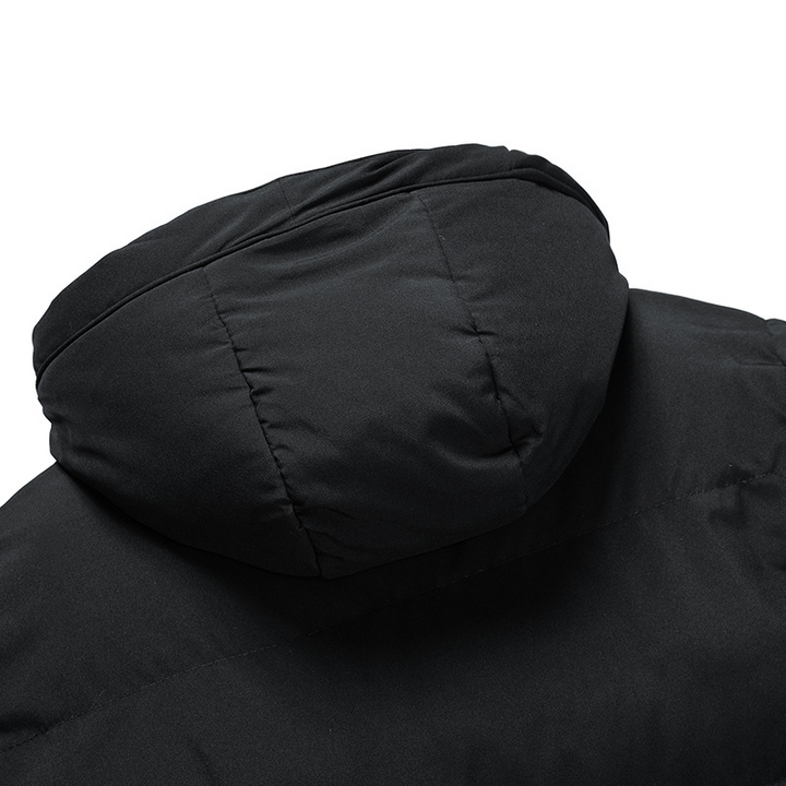 Interieur van de parka: toont de isolerende voering voor extra warmte.