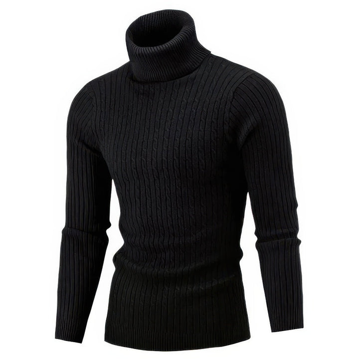 Heren coltrui in wit, elastisch, zacht, veelzijdig, tijdloos design voor een elegante uitstraling bij elke gelegenheid