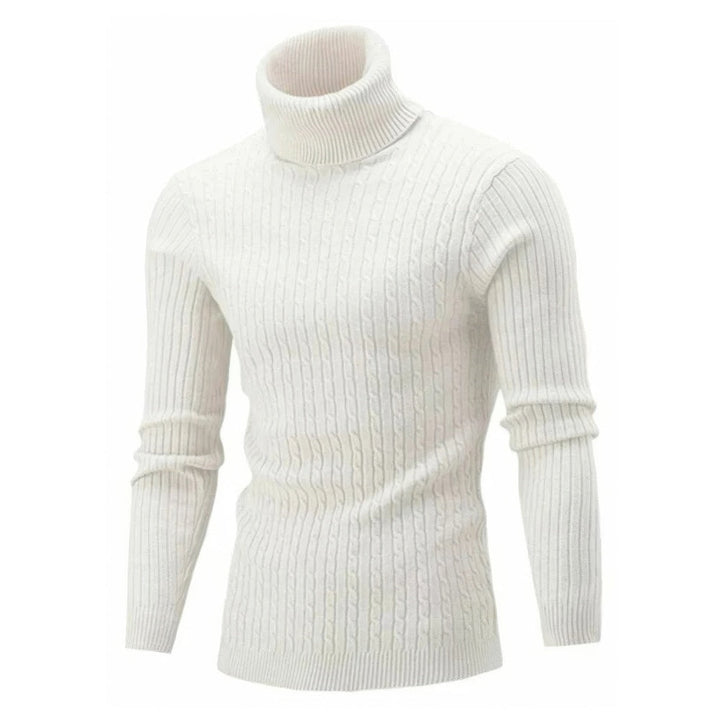 Heren coltrui in blauw, elastisch, zacht, veelzijdig, tijdloos design voor een elegante uitstraling bij elke gelegenheid