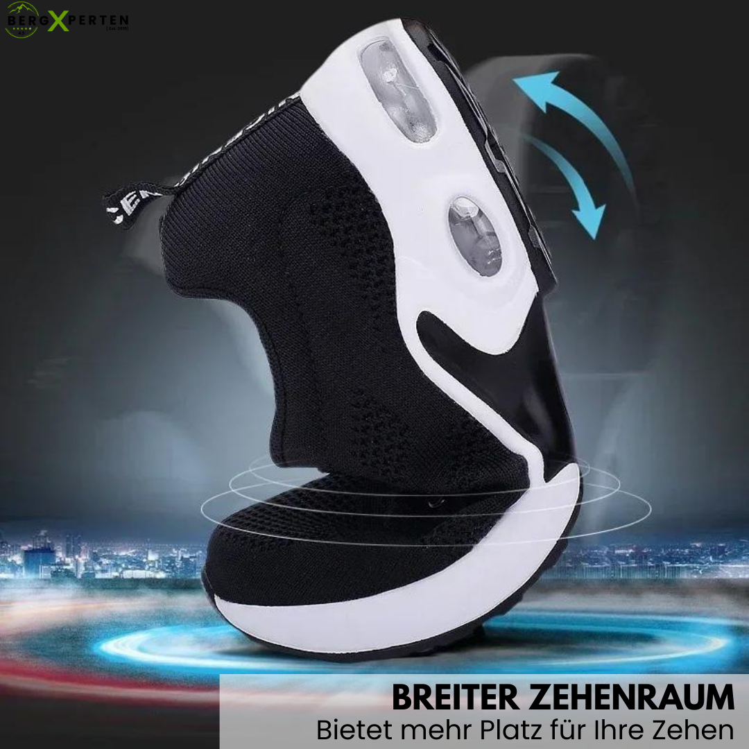Heren schoenen met ergonomische zool, brede neus, orthopedisch ontwerp, flexibele zool en antislip grip.