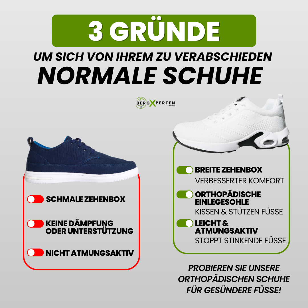 Heren schoenen met ergonomische zool, brede neus, orthopedisch ontwerp, flexibele zool en antislip grip.