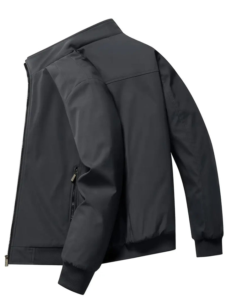 Heren Softshell Jas, wind- en waterafstotend, vooraanzicht, ergonomische pasvorm, modieus, geschikt voor outdoor