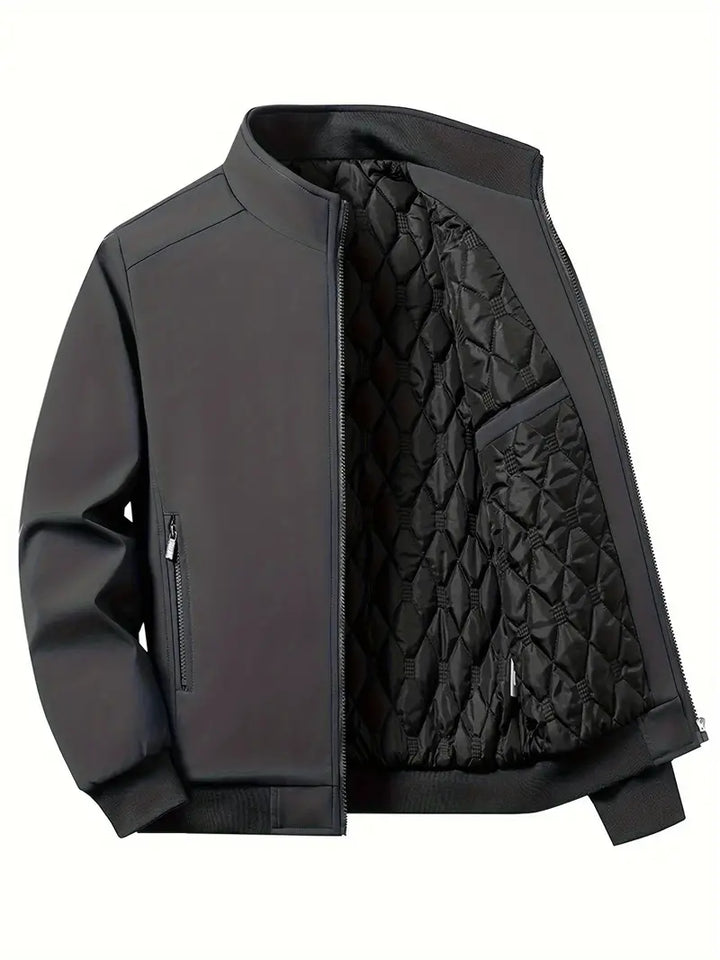 Heren Softshell Jas, wind- en waterafstotend, vooraanzicht, ergonomische pasvorm, modieus, geschikt voor outdoor