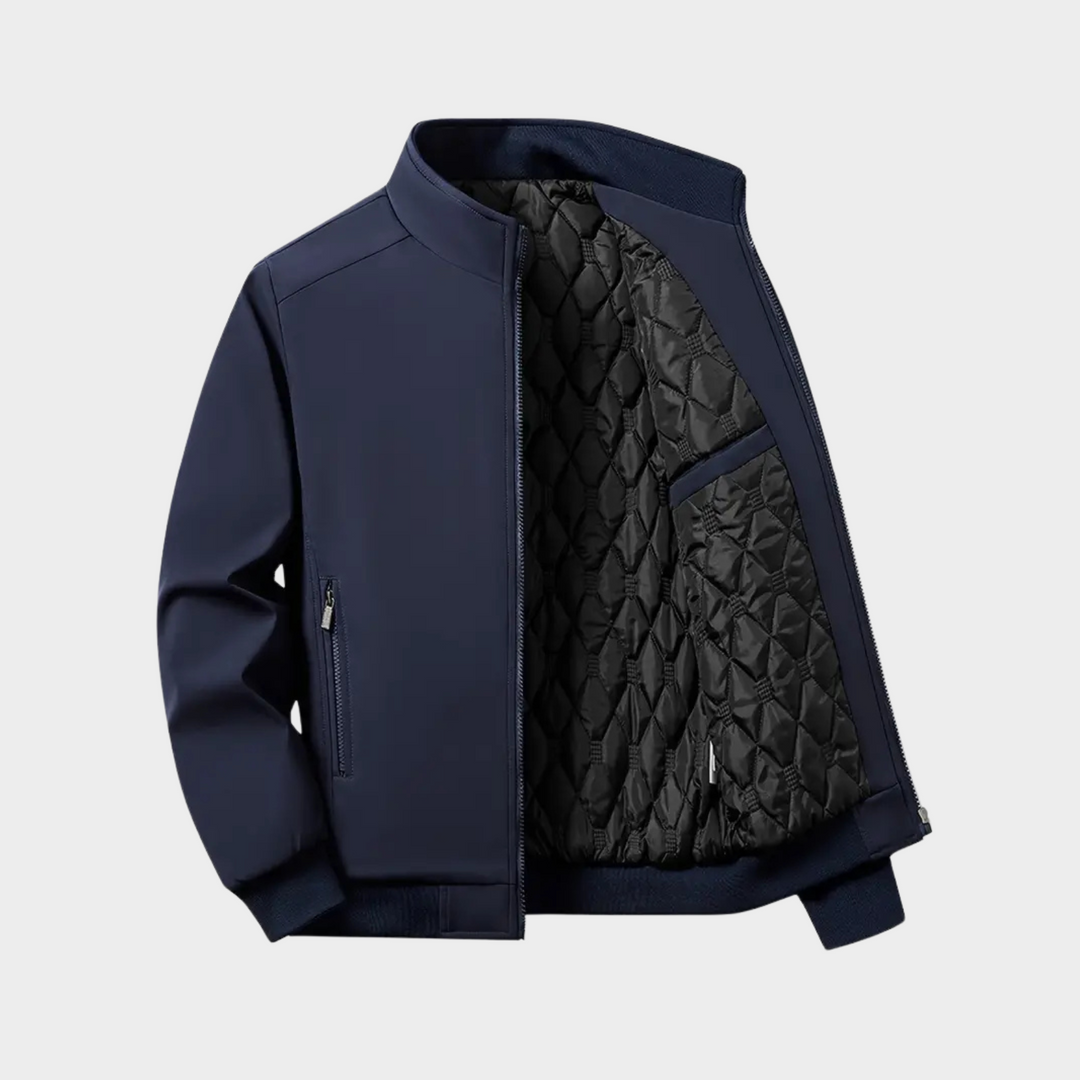 Heren Softshell Jas, wind- en waterafstotend, vooraanzicht, ergonomische pasvorm, modieus, geschikt voor outdoor
