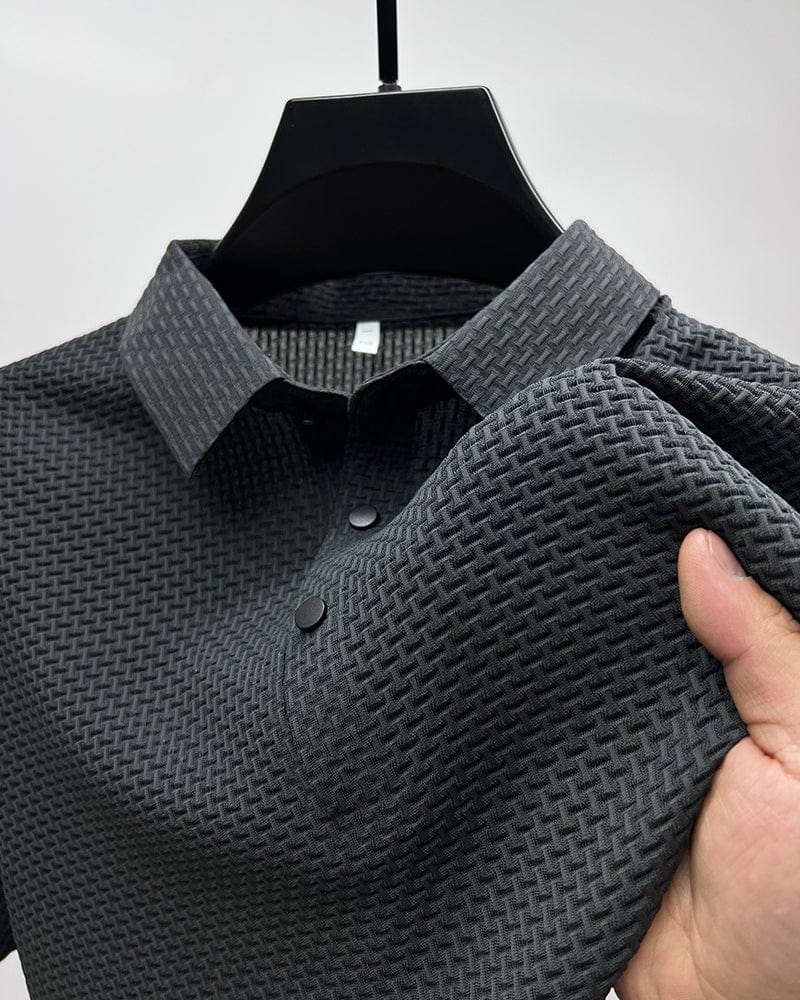 Heren zomer T-shirt met mesh-details, ademend, in donkergroen, ideaal voor warme dagen en vrijetijdsactiviteiten.