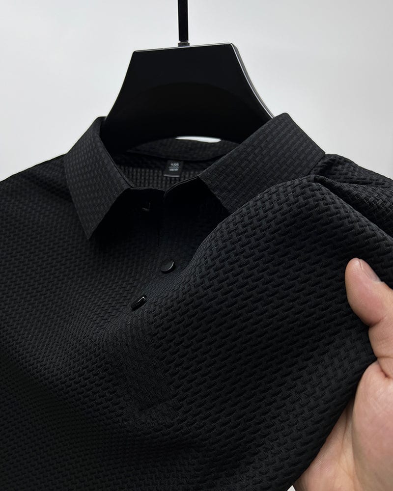 Heren zomer T-shirt met mesh-details, ademend, in donkergroen, ideaal voor warme dagen en vrijetijdsactiviteiten.