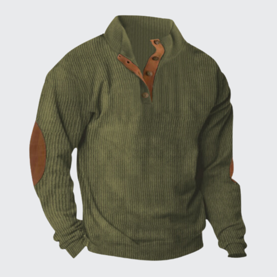 Heren gebreide trui, klassiek design, ideaal voor herfst & winter, veelzijdige kleuropties, hoogwaardige afwerking