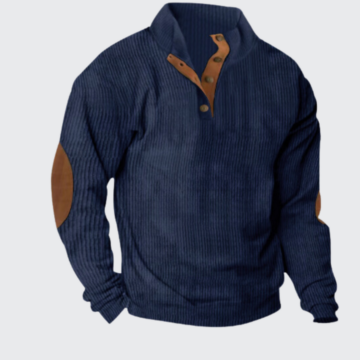 Heren gebreide trui, klassiek design, ideaal voor herfst & winter, veelzijdige kleuropties, hoogwaardige afwerking
