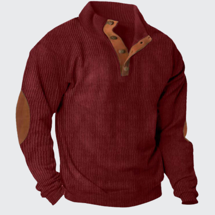 Heren gebreide trui, klassiek design, ideaal voor herfst & winter, veelzijdige kleuropties, hoogwaardige afwerking