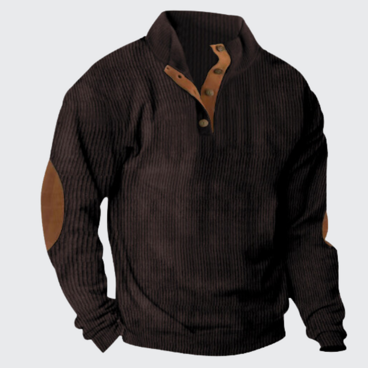 Heren gebreide trui, klassiek design, ideaal voor herfst & winter, veelzijdige kleuropties, hoogwaardige afwerking