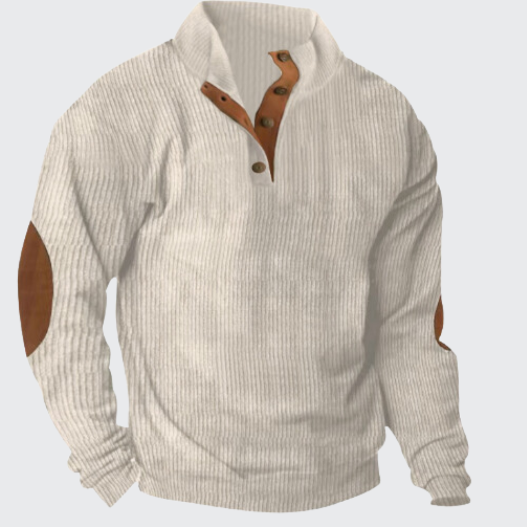 Heren gebreide trui, klassiek design, ideaal voor herfst & winter, veelzijdige kleuropties, hoogwaardige afwerking