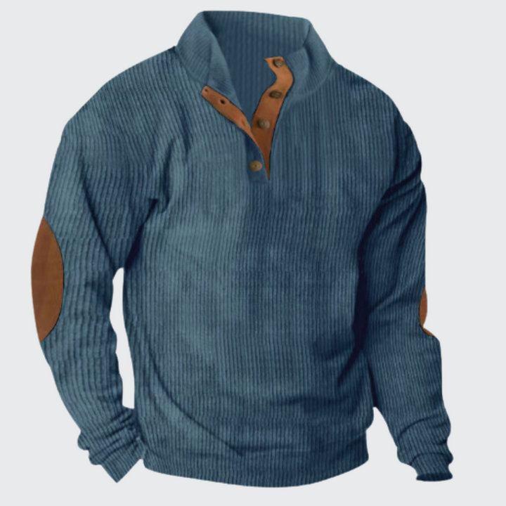 Heren gebreide trui, klassiek design, ideaal voor herfst & winter, veelzijdige kleuropties, hoogwaardige afwerking