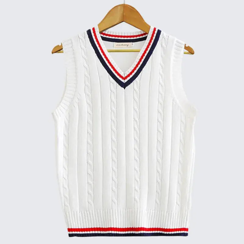 Heren gebreid vest, stijlvol en veelzijdig, gemaakt van zachte premium gebreide stof, ideaal voor elegante looks, gemêleerd grijs.