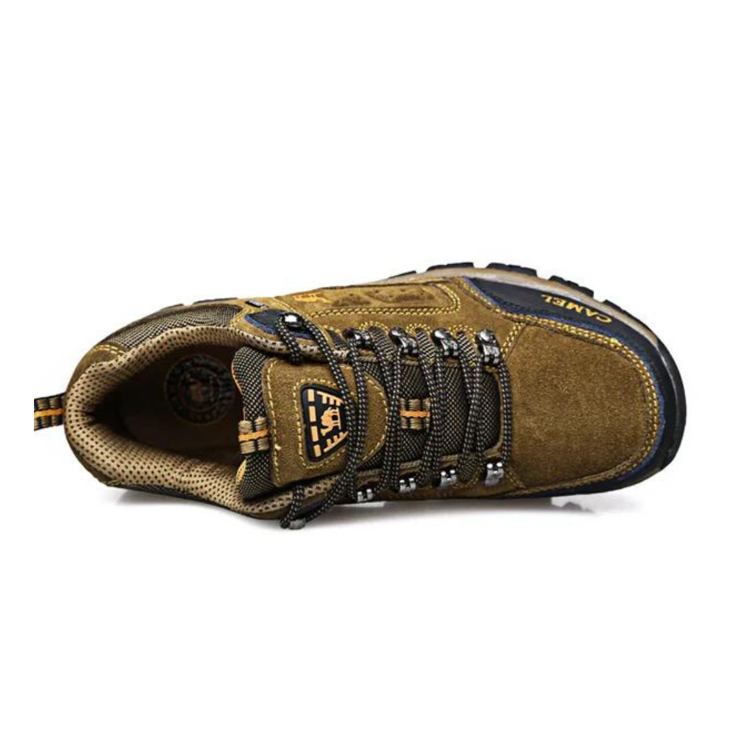 Heren wandelschoenen, waterdicht, ademend, bruin, robuust ontwerp, ideaal voor outdoor avonturen, antislip zool