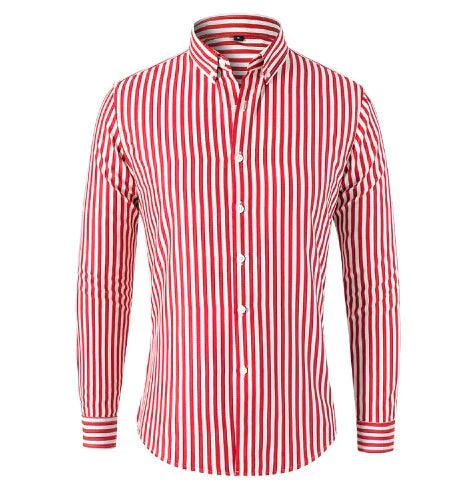 Herenoverhemd met streepjespatroon, regular fit, voor een stijlvolle look bij formele en informele gelegenheden.