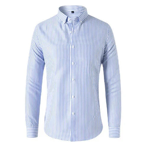 Herenoverhemd met streepjespatroon, regular fit, voor een stijlvolle look bij formele en informele gelegenheden.