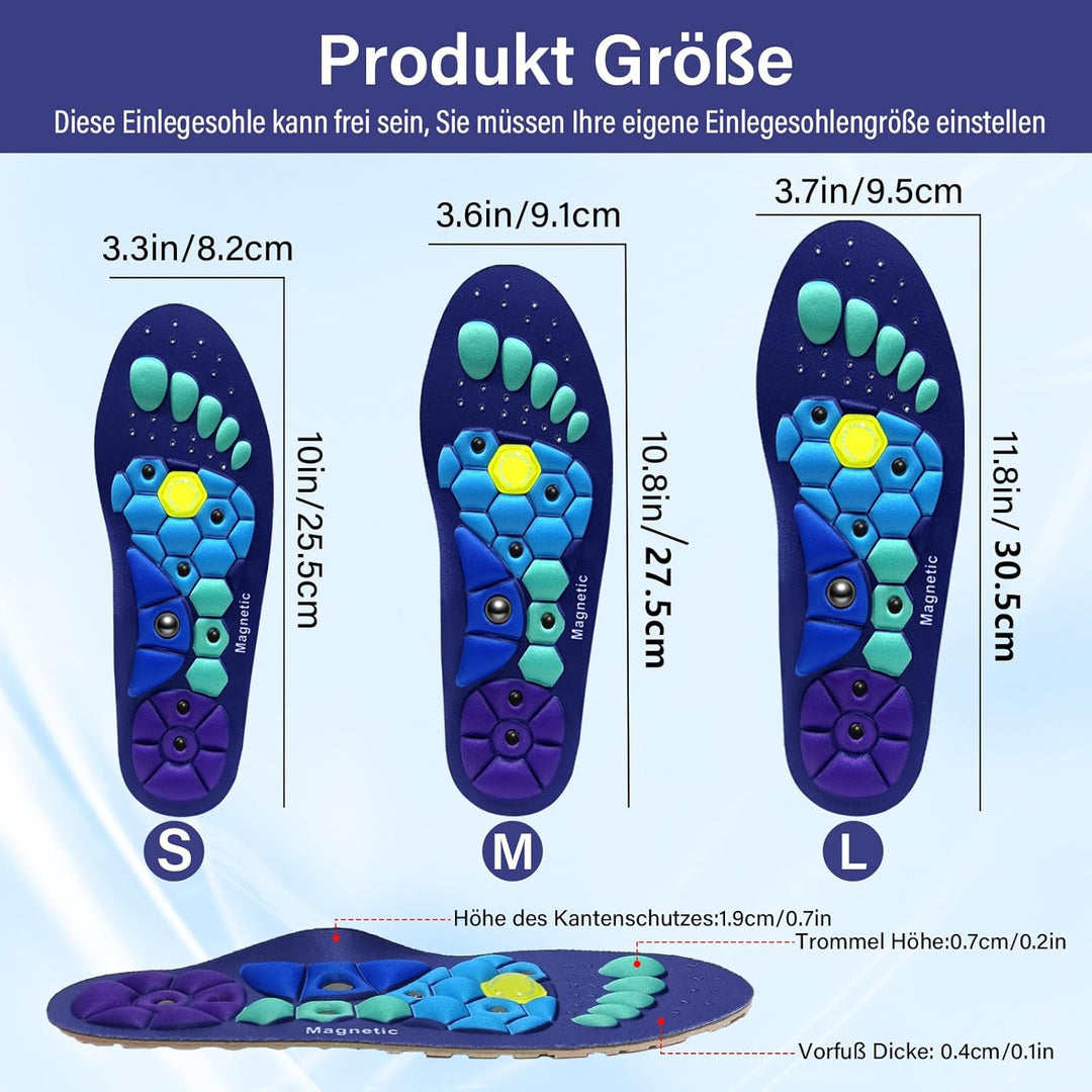 Hoogwaardige inlegzolen voor dames, bevorderen gewichtsverlies, met acupressuur voor comfort en verbeterde bloedsomloop.