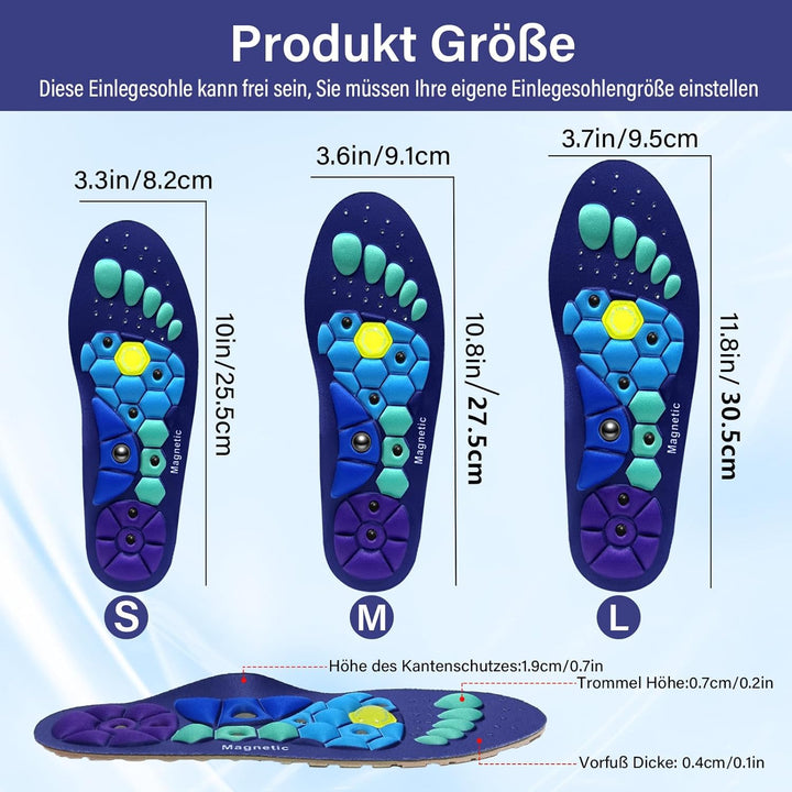 Hoogwaardige inlegzolen voor dames, bevorderen gewichtsverlies, met acupressuur voor comfort en verbeterde bloedsomloop.