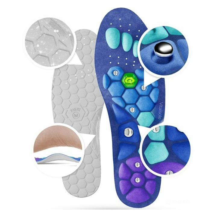 Hoogwaardige inlegzolen voor dames, bevorderen gewichtsverlies, met acupressuur voor comfort en verbeterde bloedsomloop.