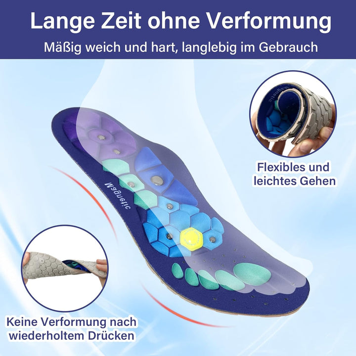 Hoogwaardige inlegzolen voor dames, bevorderen gewichtsverlies, met acupressuur voor comfort en verbeterde bloedsomloop.