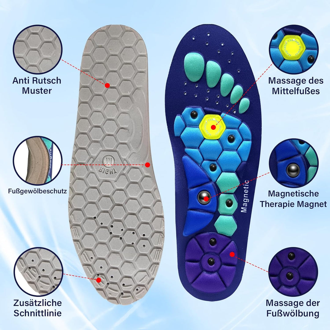 Hoogwaardige inlegzolen voor dames, bevorderen gewichtsverlies, met acupressuur voor comfort en verbeterde bloedsomloop.