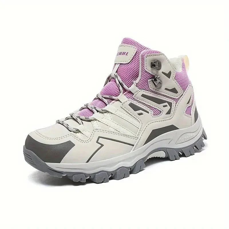 Heren orthopedische wandelschoenen in paars.