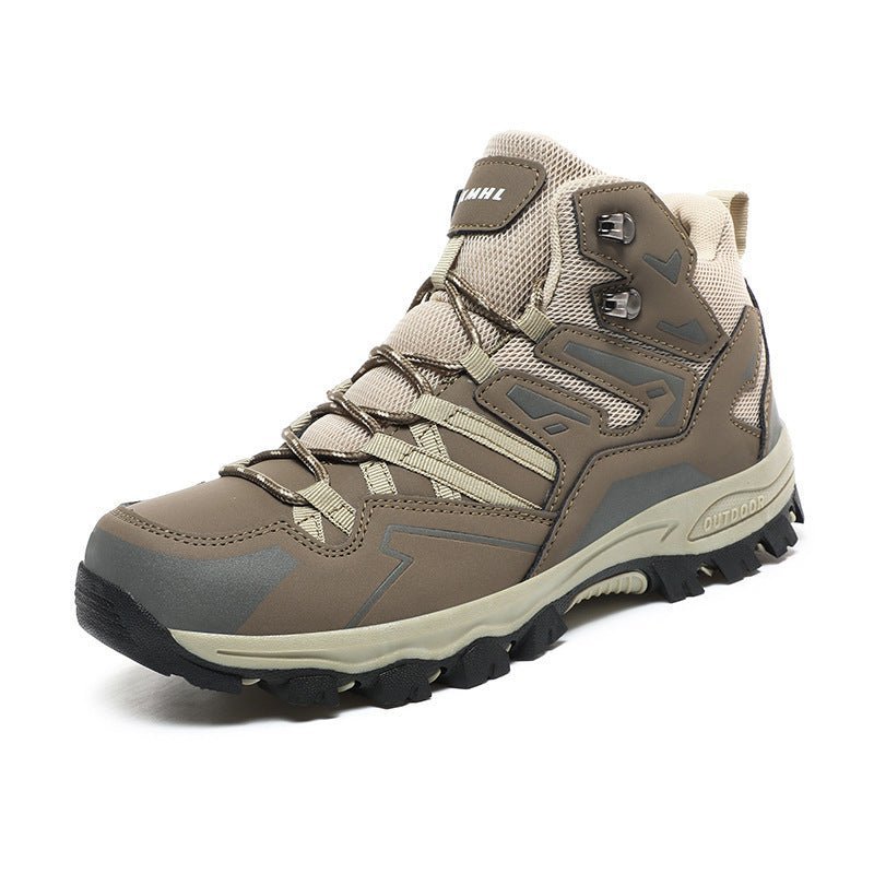 Heren orthopedische wandelschoenen in bruin.